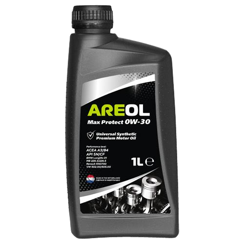 Моторное масло Areol Max Protect 0W30, 1л