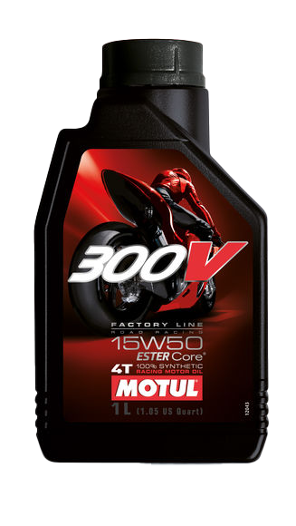 Моторное масло Motul 300V 4T FACTORY LINE ROAD RACING 15W50, 1л
