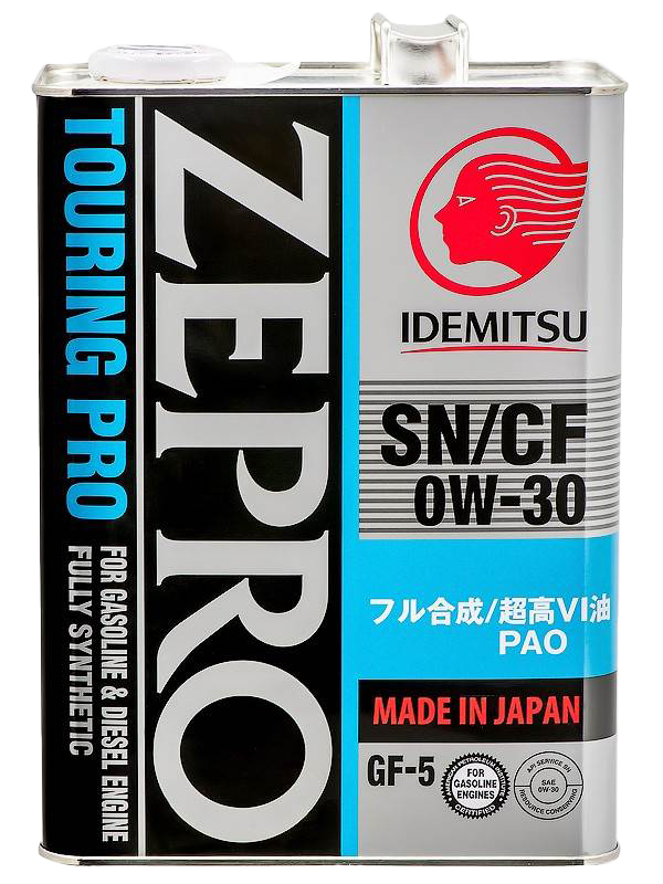 Моторное масло IDEMITSU ZEPRO TOURING PRO SN/GF-5 0W-30, 4л