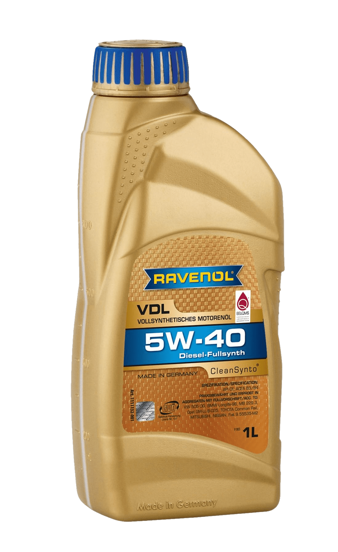 Моторное масло Ravenol VDL SAE 5W-40, 1л