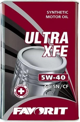 Моторное масло Favorit Ultra XFE 5W40 / 54394 (5л)