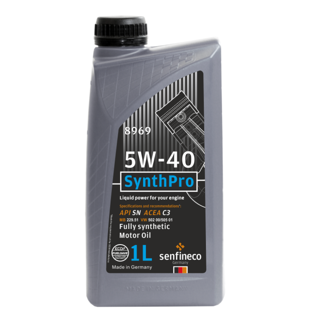 Моторное масло SENFINECO SYNTHPRO 5W-40 API SN ACEA C3, 1л