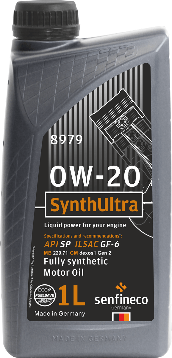Моторное масло SENFINECO SYNTHULTRA 0W-20 API SP GF-6, 1л