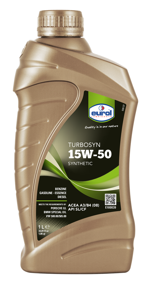 Моторное масло Eurol Turbosyn 15W-50, 1л