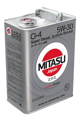 Моторное масло MITASU SUPER DIESEL CI-4 5W-30, 4л