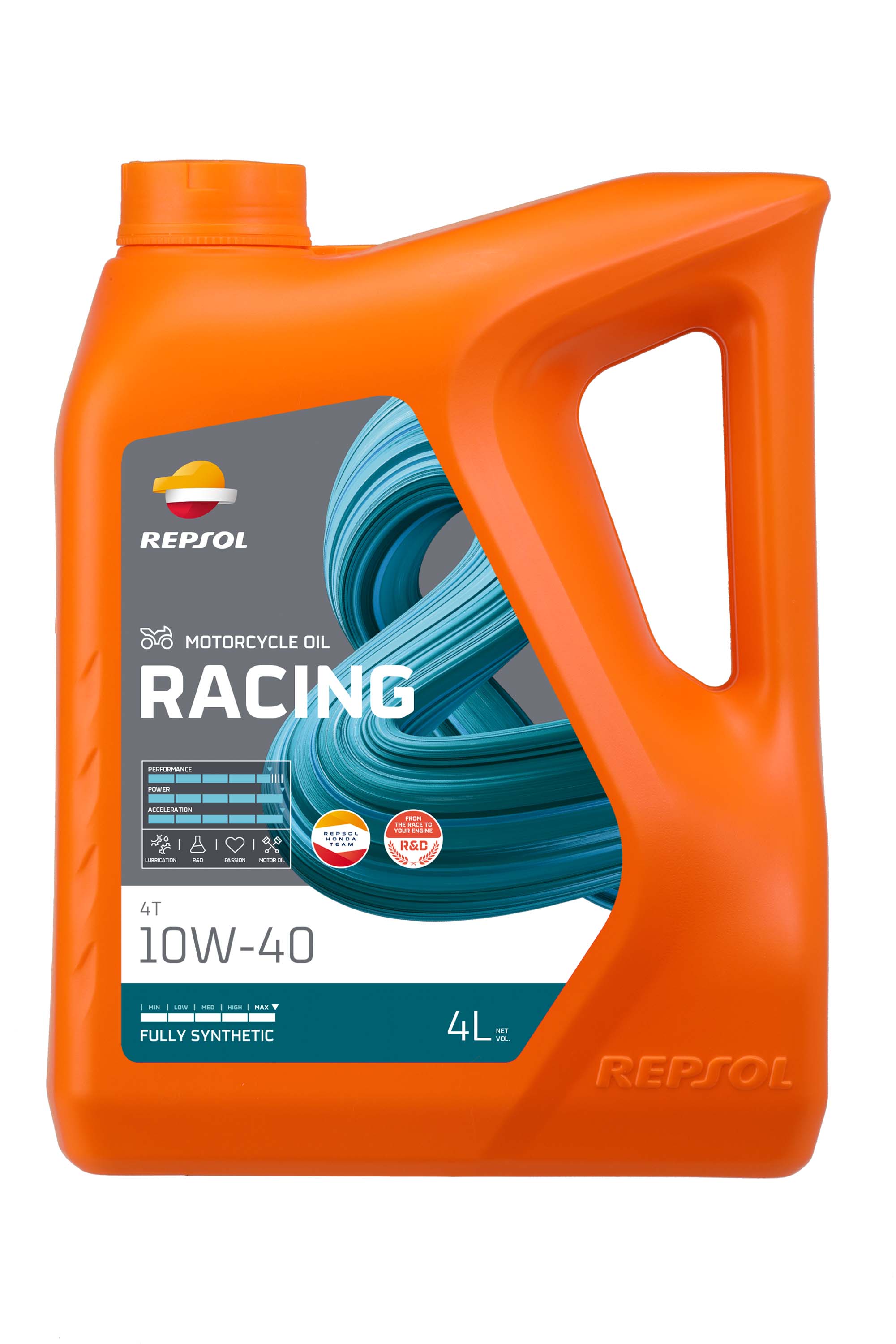 Моторное масло Repsol MOTO RACING 4T 10W40, 4 л