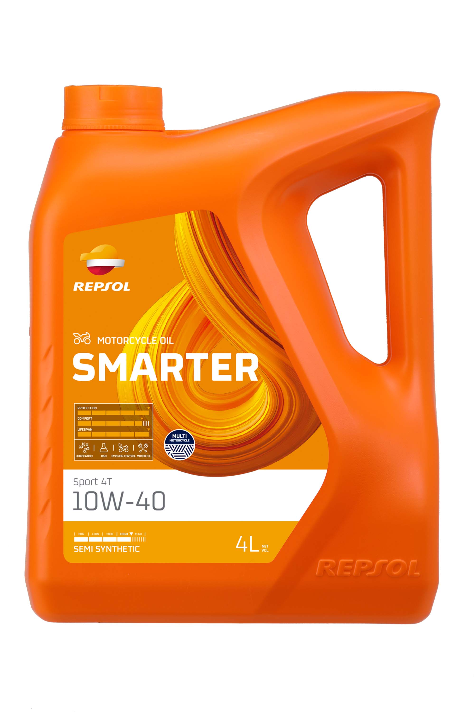 Моторное масло Repsol SMARTER SPORT 4T 10W40, 4л 