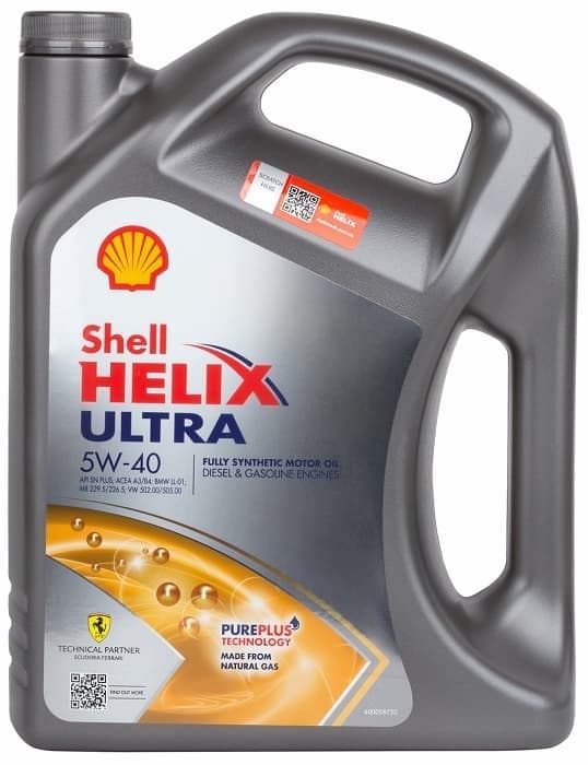 Моторное масло SHELL HELIX ULTRA 5W-40 5л
